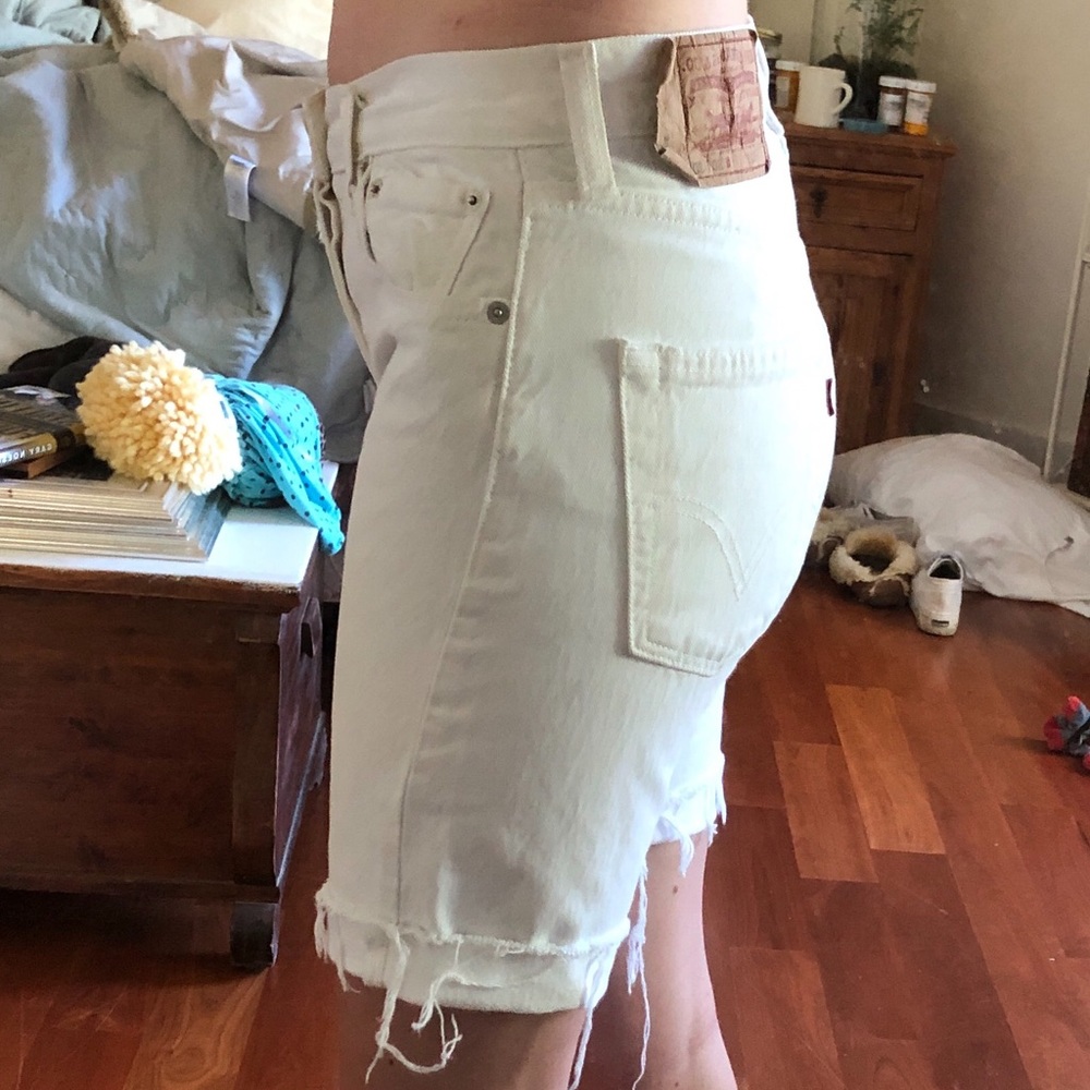 Vintage redone Levi jean shorts.